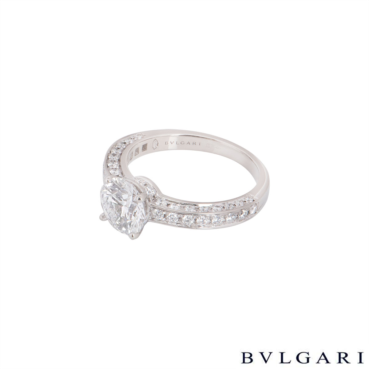 Bvlgari Platinum Diamond Dedicata A Venezia Ring  D/VS2 | Rich  Diamonds